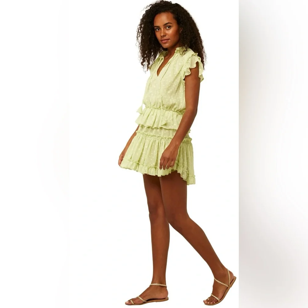 Misa Los Angeles Medium Lilian Honey Dress. 💚⚡️ - Picture 3 of 8